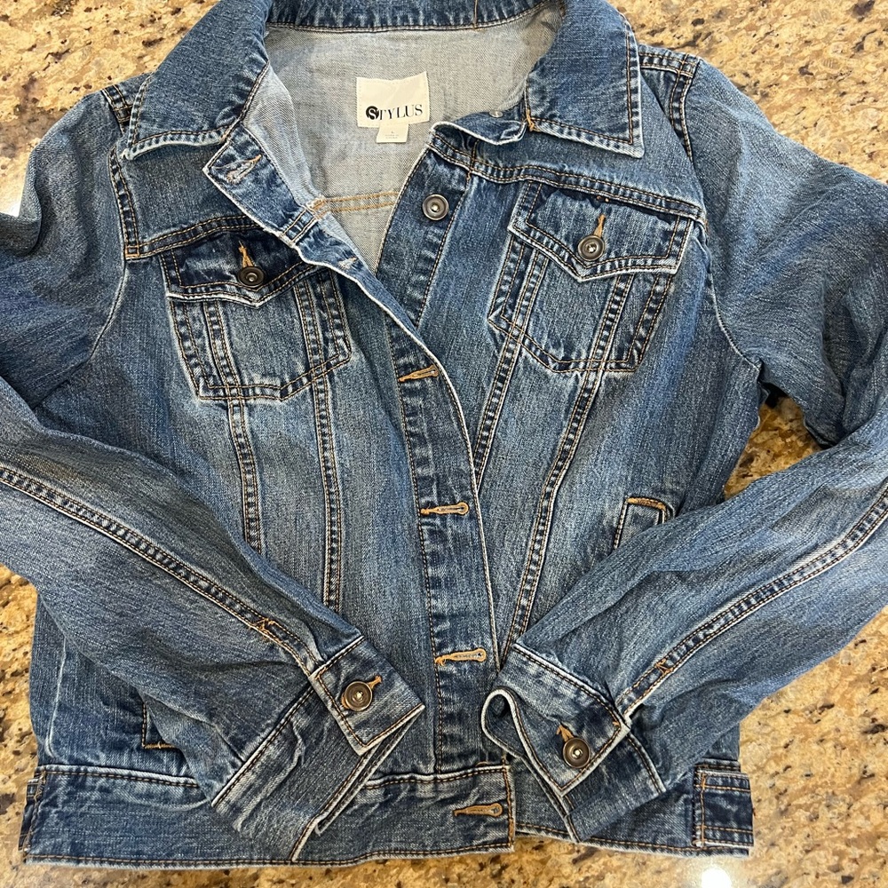 STYLUS Blue Jean Jacket Classic Denim Style